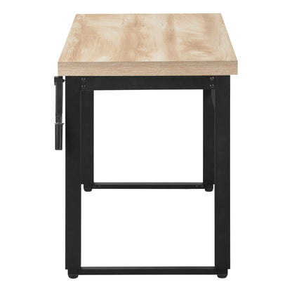 Computer Desk, Home Office, Standing, Adjustable, Laptop, Contemporary & Modern - Natural