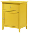 Chic Transitional Nightstand - Yellow
