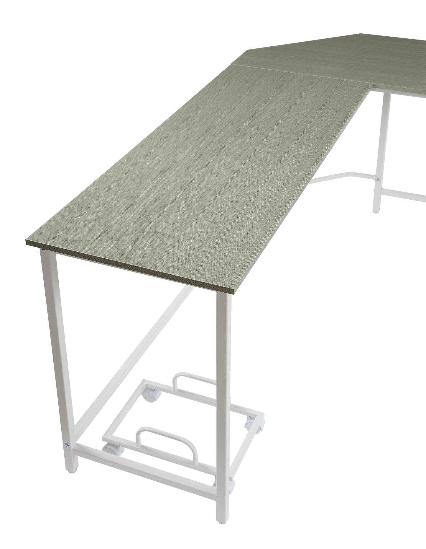 Bambina - Computer Desk - Gray / White