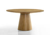 Jasper - Wide Contemporary Round Dining Table - Driftwood