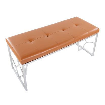 Constellation - Contemporary Bench - Silver / Camel