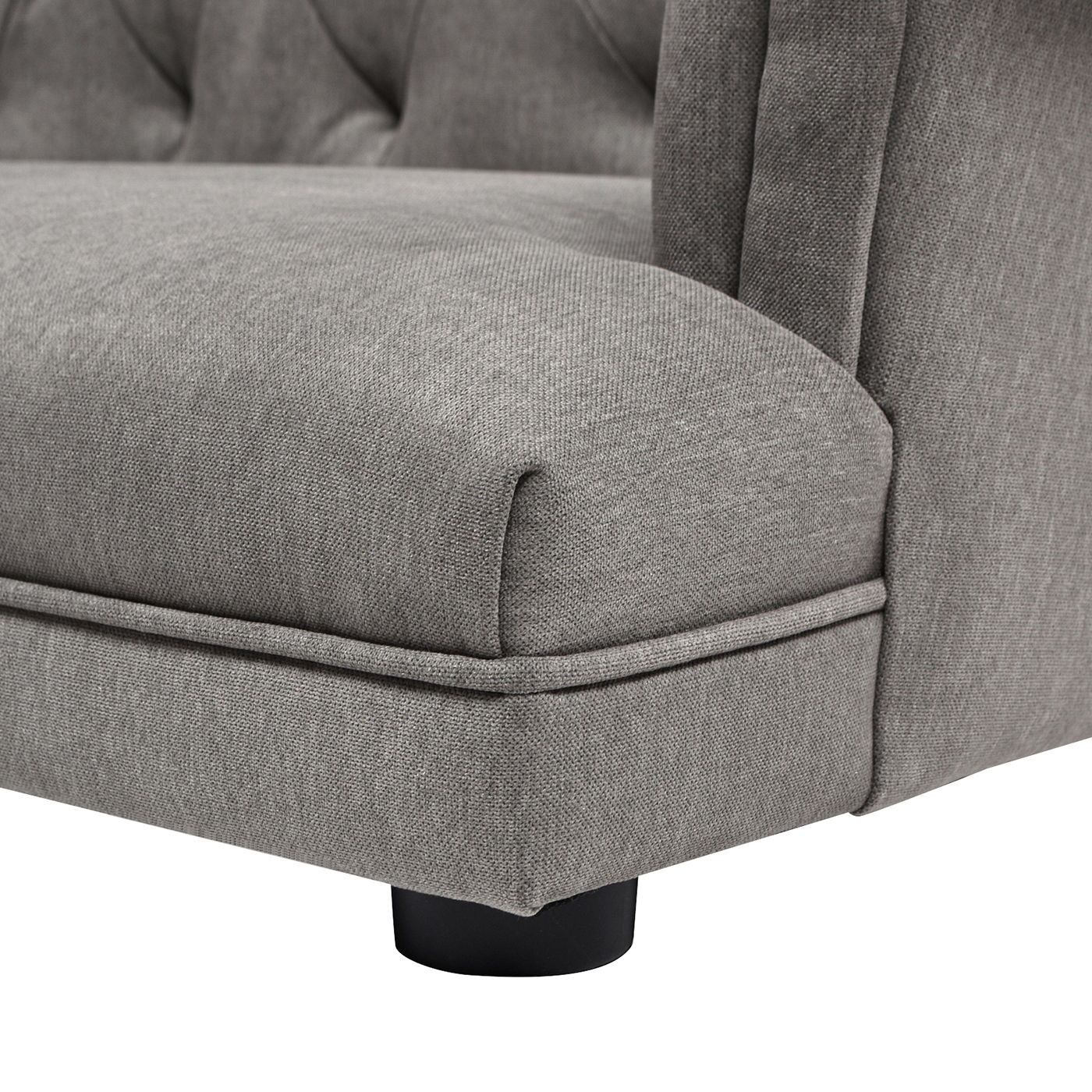 Kiki - Chesterfield Dog Sofa Bed Medium - Uptown Gray
