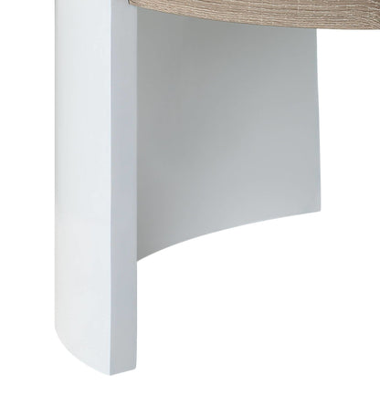 Zoma - High Gloss Coffee Table - Oak / White