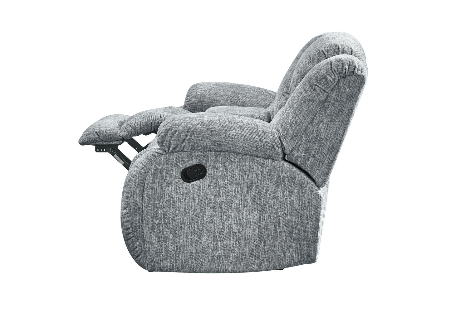 Stonic - Console Reclining Loveseat - Gray