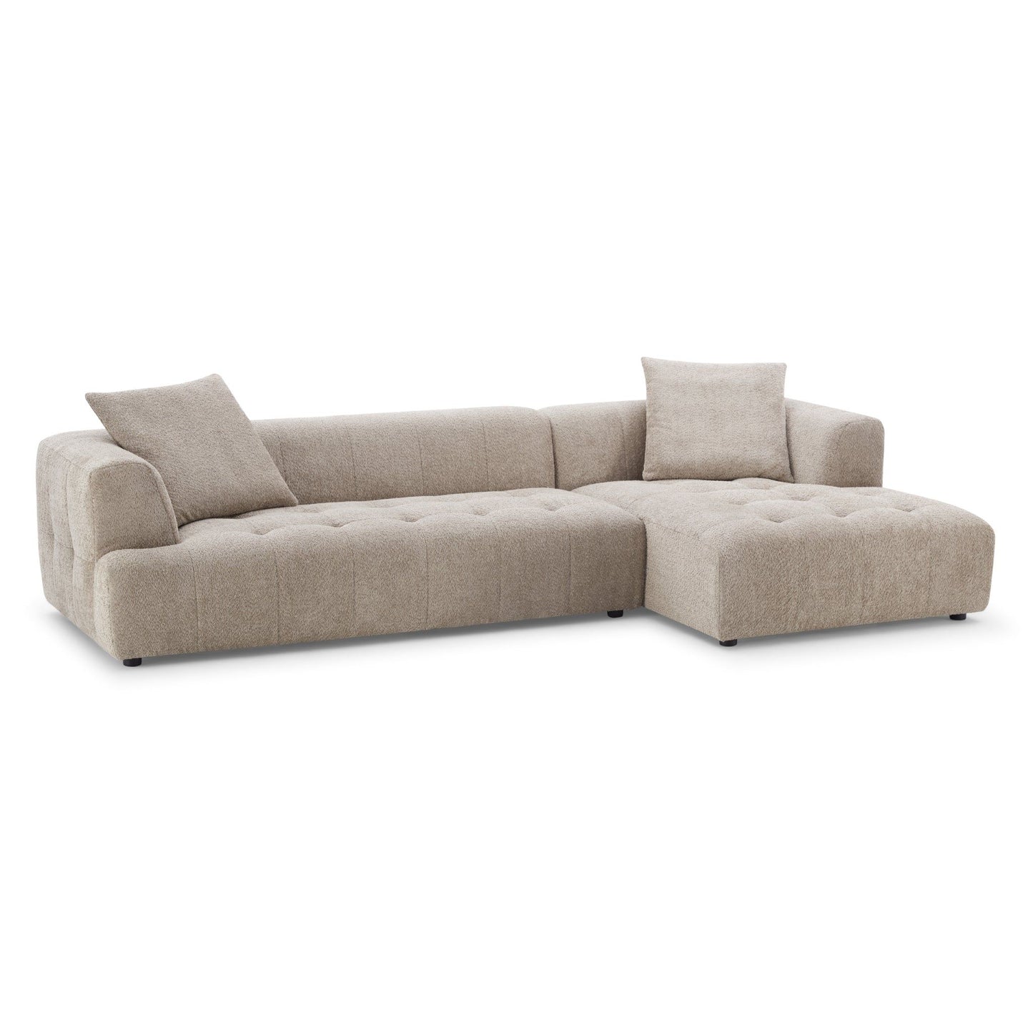 Kaynes - Right Sectional Sofa - Mocha