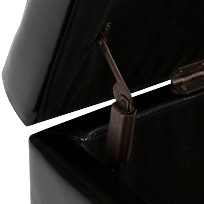Hamilton - Storage Ottoman - Midnight Black