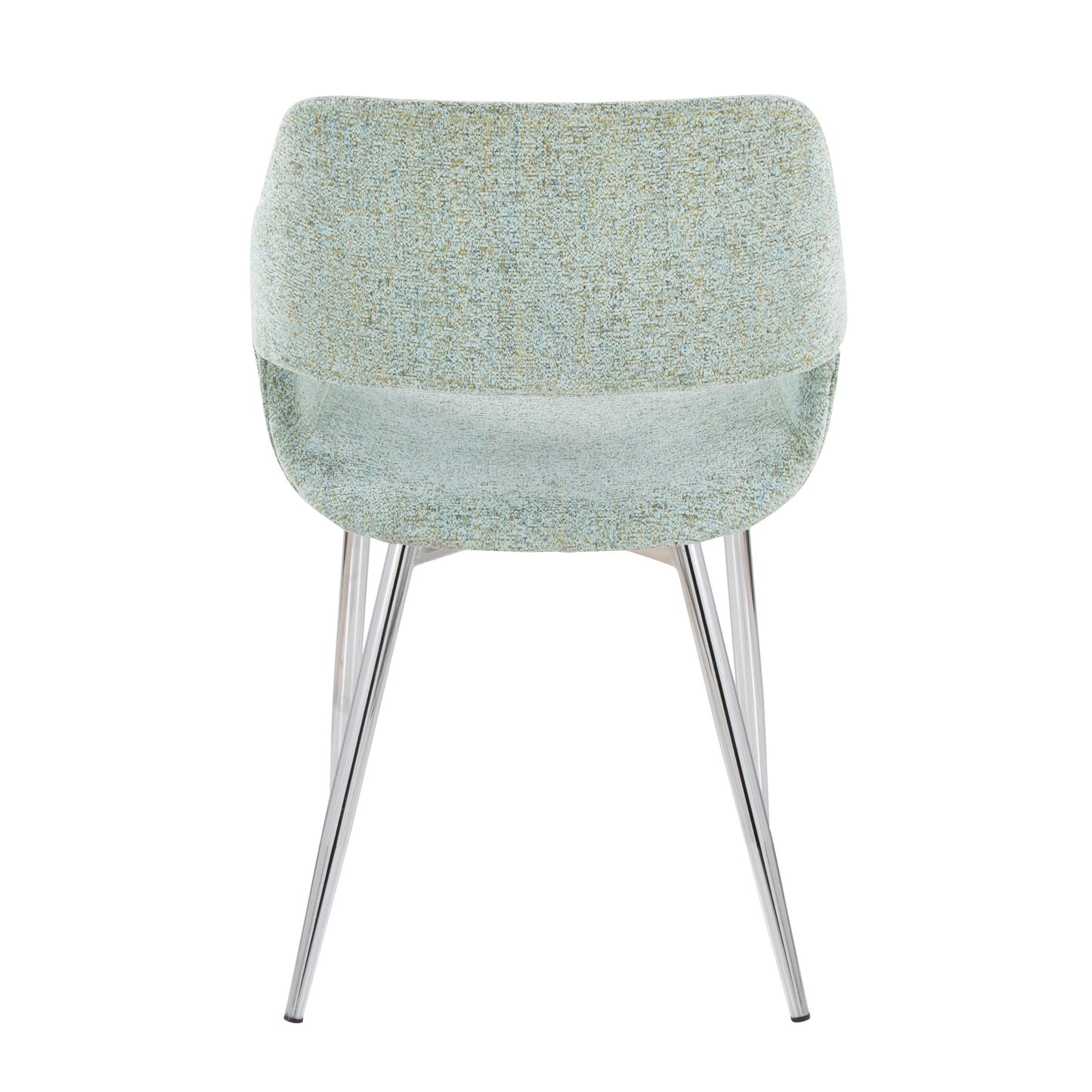 Margarite - Contemporary Dining / Chair (Set of 2) - Chrome / Light Green