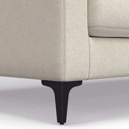 Ava - Mid Century Corner Sectional Sofa - Cream