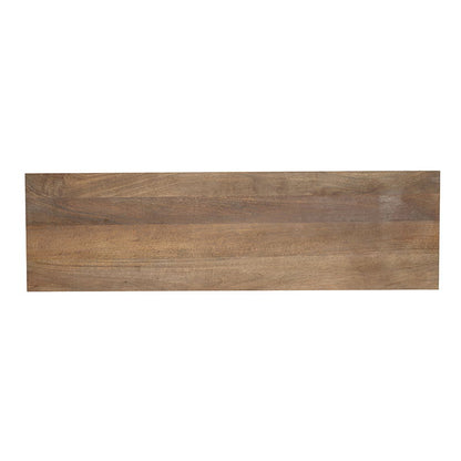 TV Cabinet With Recycle Wood 2 Door - Brown