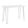 Mid-Century Modern Hairpin Leg Computer Desk - White