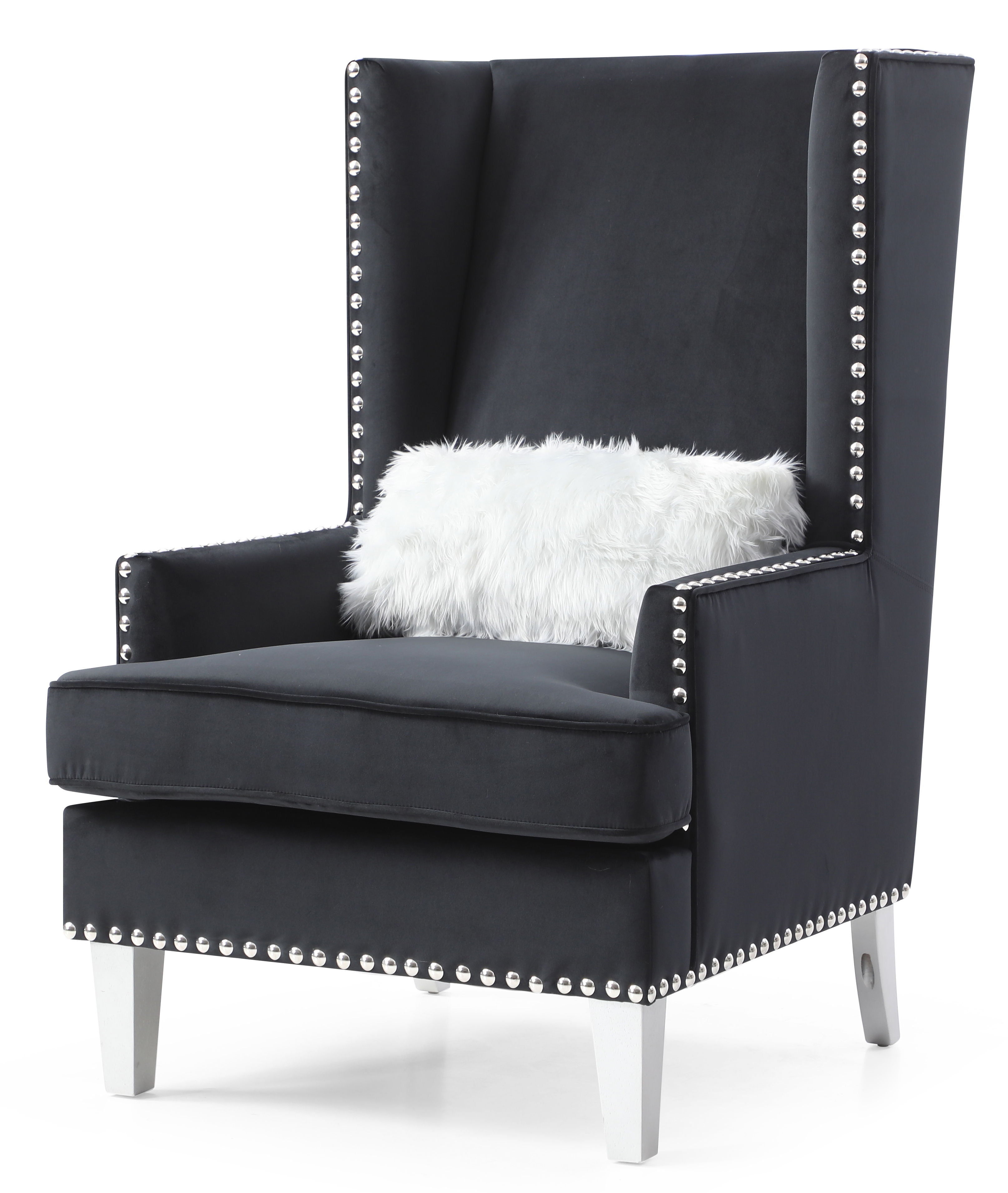Elegant Traditional Accent Chair - Black