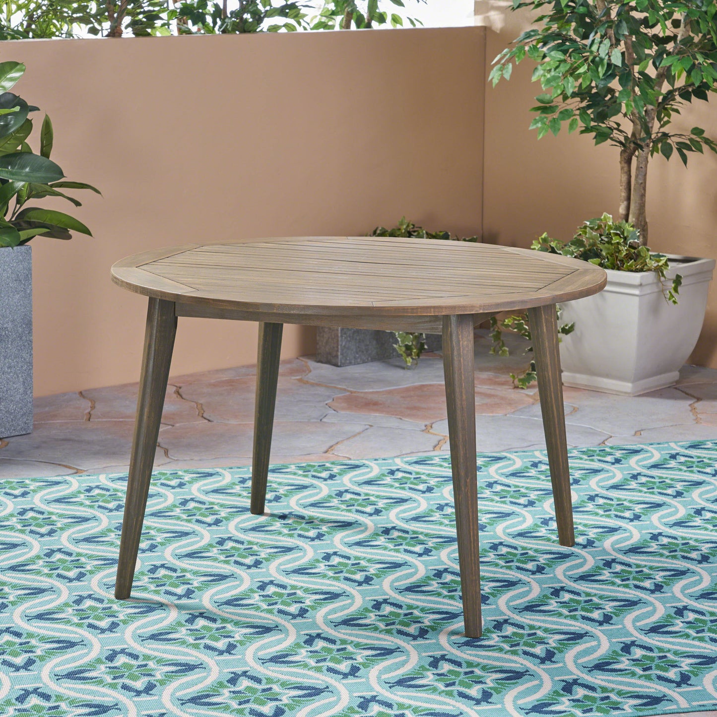 Stamford - Outdoor Dining Table Modern Design - Gray