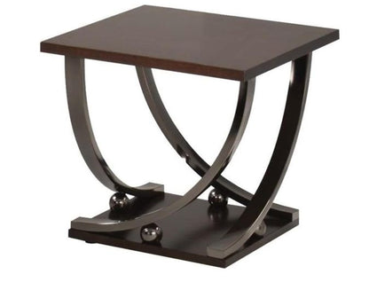 Isiah - End Table - Dark Brown