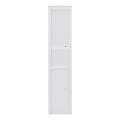 Full Size Murphy Classic Wall Bed With Shelves - White
