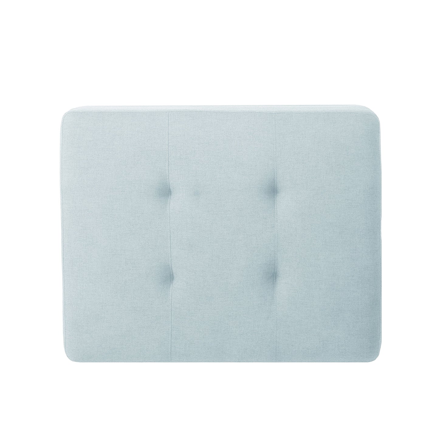 Classic Ottoman With Cushioned Top - Blue