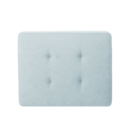 Classic Ottoman With Cushioned Top - Blue
