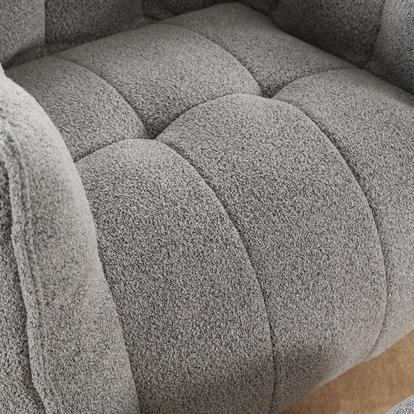 Soft Bean Bag Chair With High Resilient Foam (Chips) - Gray