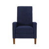 Wide Hand Manual Club Recliner - Navy Blue