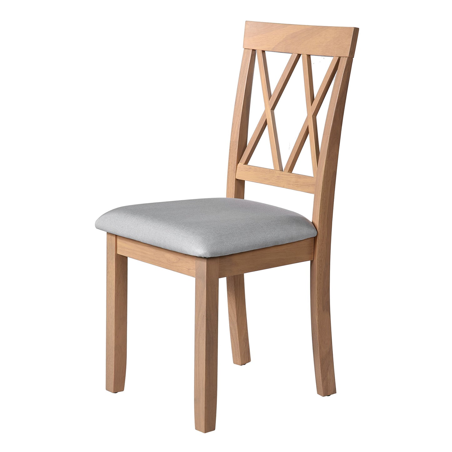 3 Piece Kitchen Dining Set With Drop Leaf Dining Table And 2 Dining Upholstered Chairs, Dining Room Set For Small Places - Natural