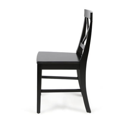 Plethora - Dining Chair With X Shaped Back (Set of 2) - Black