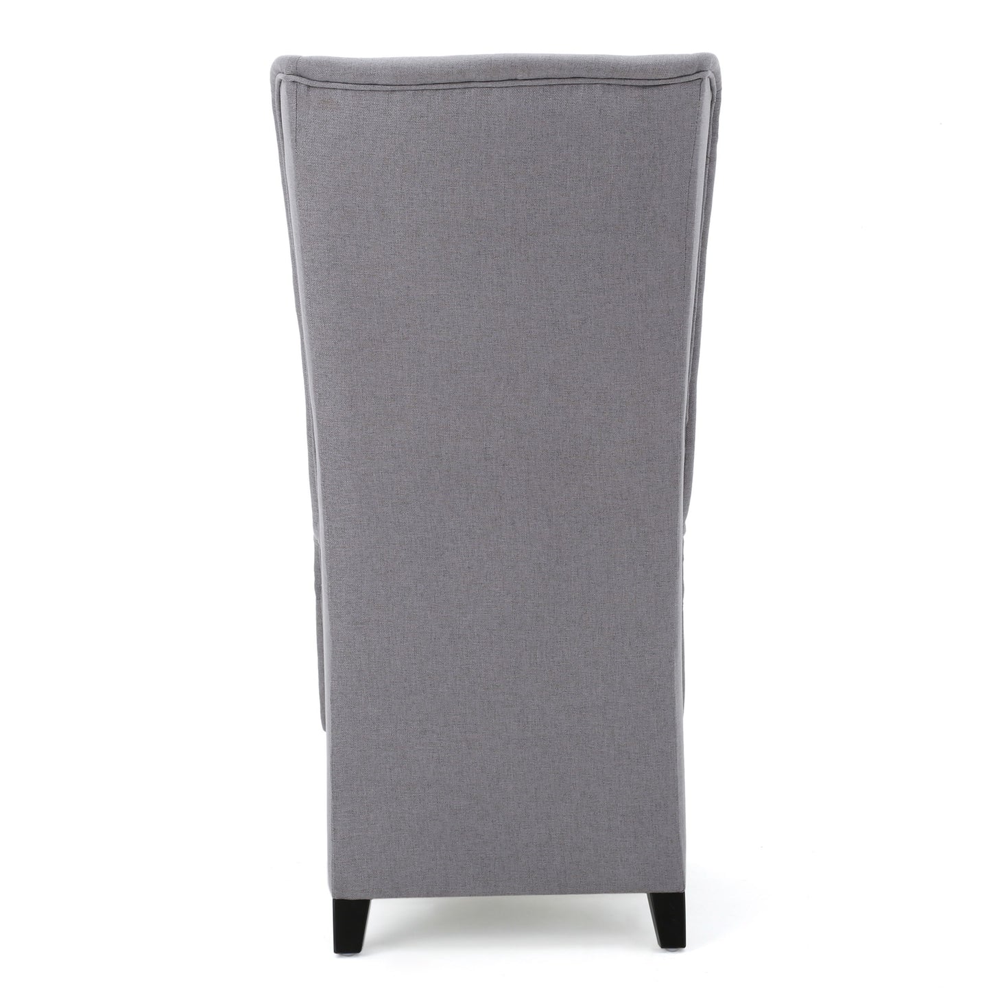 Alight - Upholstered Dining Chair With High Back And Birch Wood Legs - Light Gray