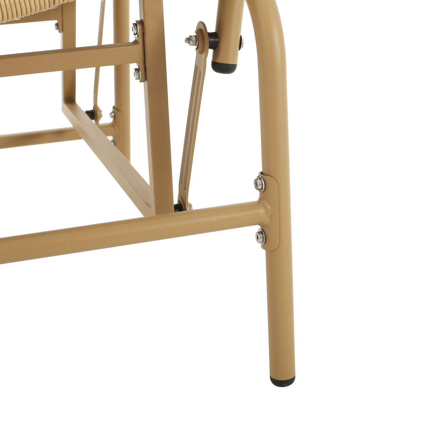 Palos - Outdoor Wicker Glider Chair - Light Brown