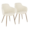Boyne - Contemporary Chair (Set of 2) - Antique Copper / Cream