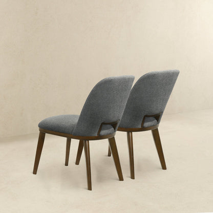 Blake - Dining Chair (Set of 2) - Brown / Dark Gray