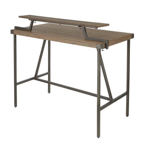 Gia - Industrial Counter Table - Brown