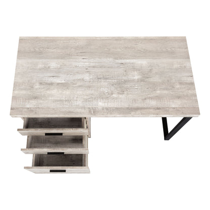 Computer Desk For Home Office, Laptop, Left, Right Set - Up, Storage Drawers - Taupe