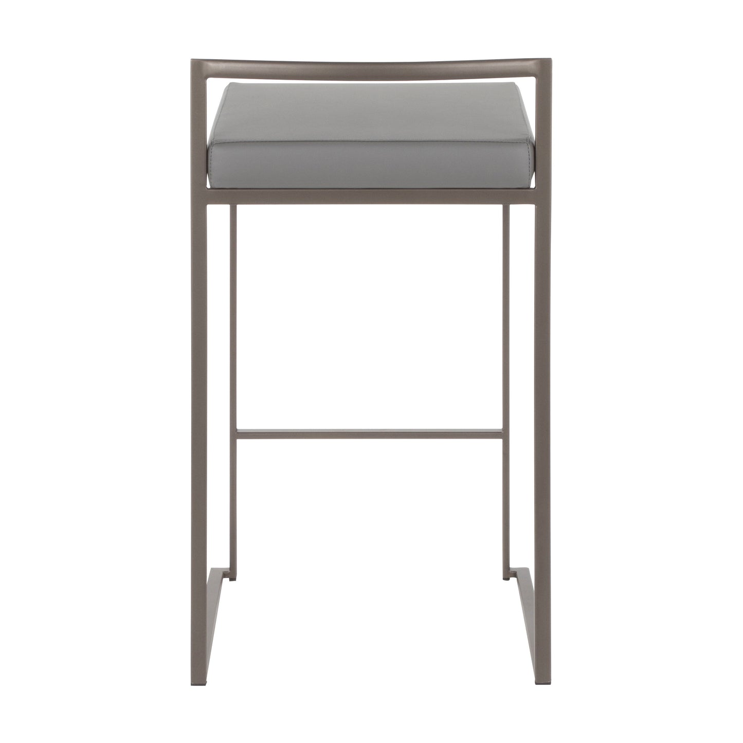Fuji - Industrial Stackable Counter Stool (Set of 3) - Gray