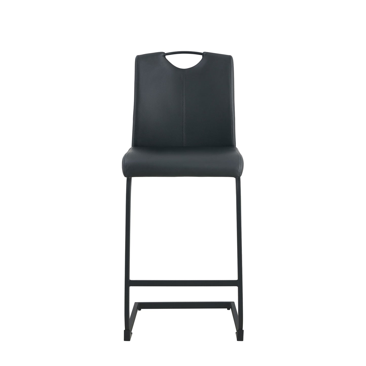 Chair Barstool Dining Counter Height Chair (Set of 2) - Black