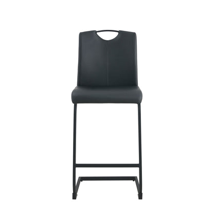 Chair Barstool Dining Counter Height Chair (Set of 2) - Black