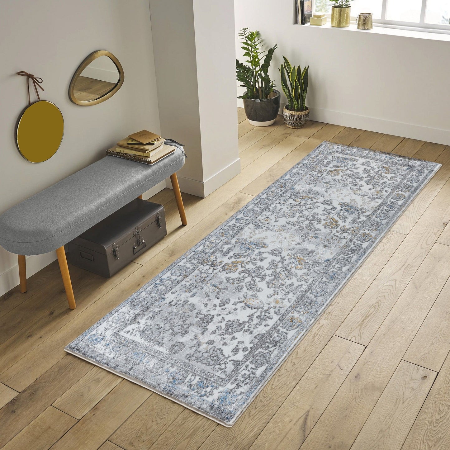 Legacy - 7'10" X 9'10" Polypropylene Area Rug - Multi / Gray