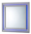 Elegant Transitional LED Accent Mirror 2 - Silver Champagne
