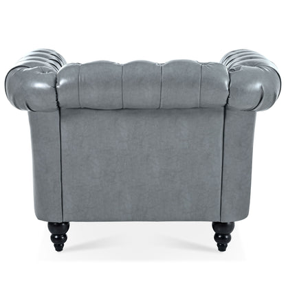 1 Seater Sofa For Living Room - Gray