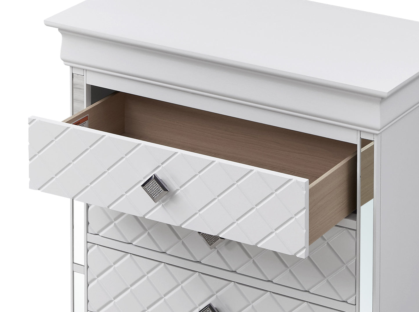 Verona - Stylish Chest - Silver Champagne