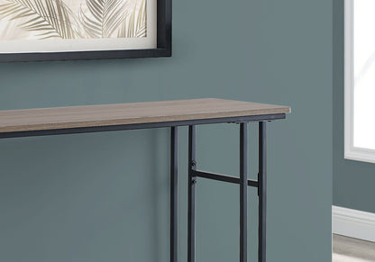 Accent Console Table For Entryway, Contemporary And Modern - Taupe / Black