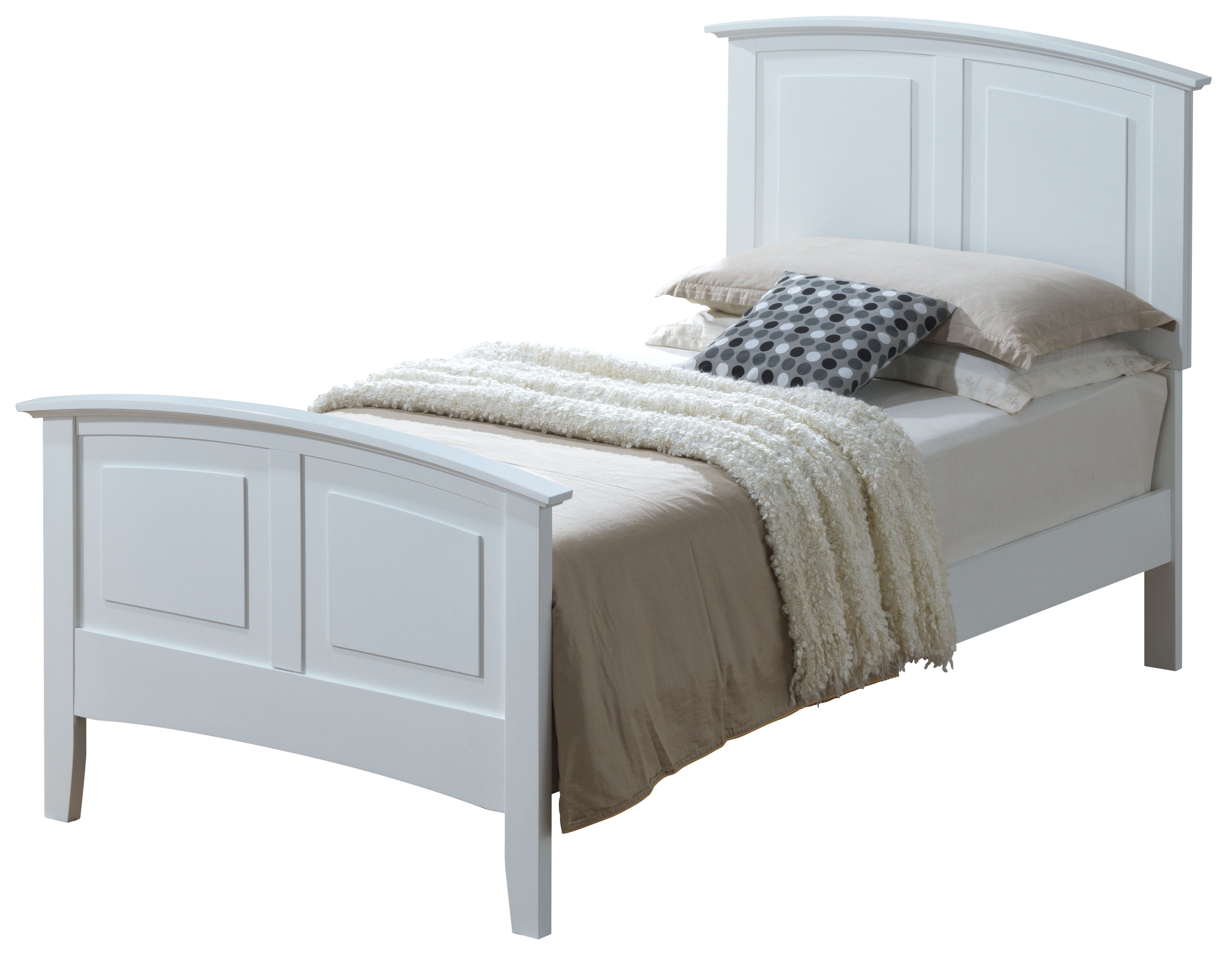 Twin Bed - White