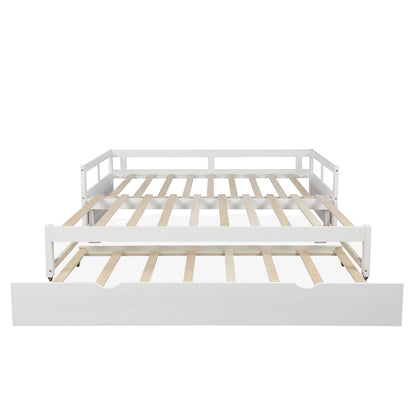 Extending Daybed With Trundle, Daybed With Trundle - White