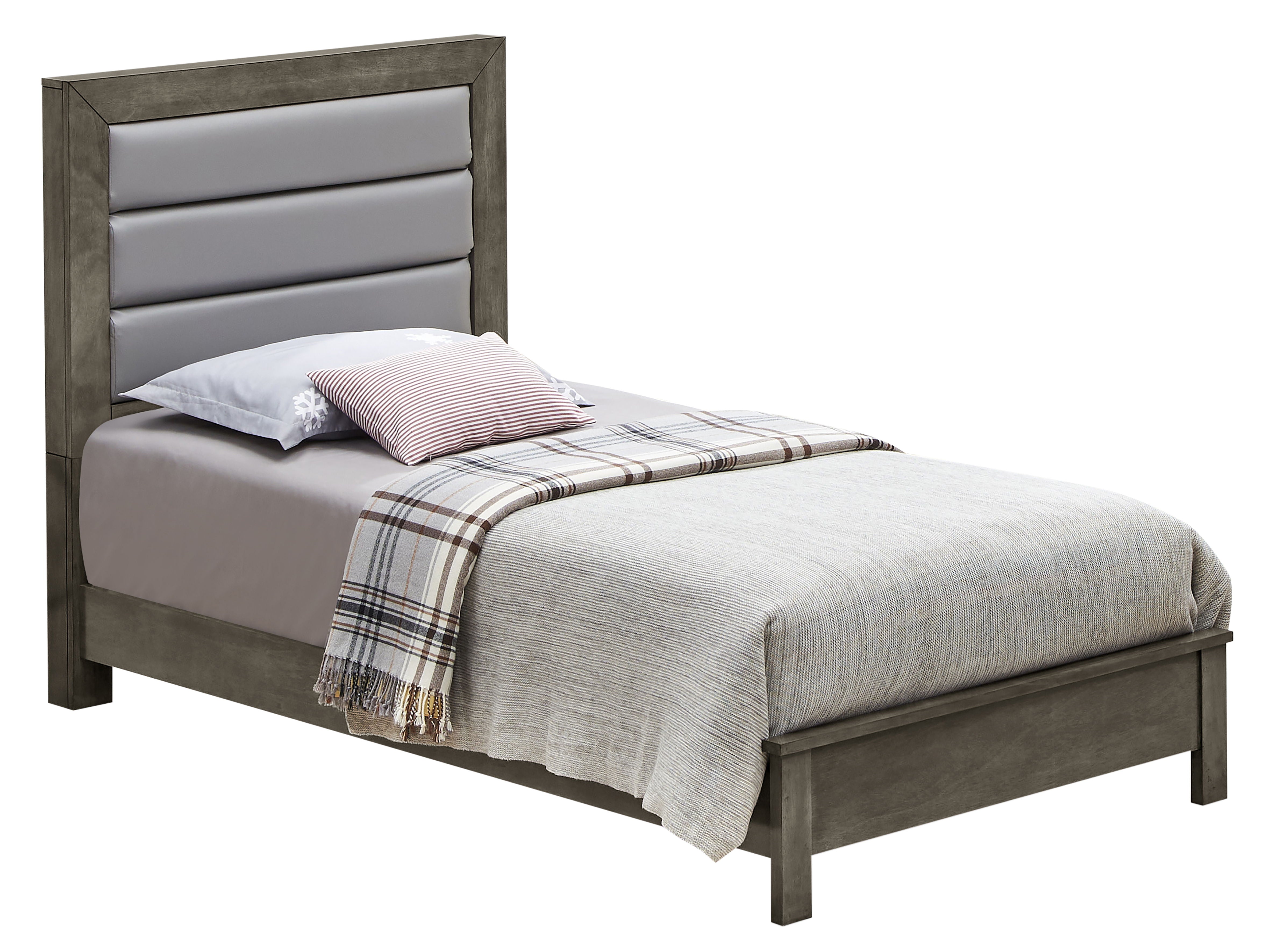 Twin Bed For Modern Spaces - Gray