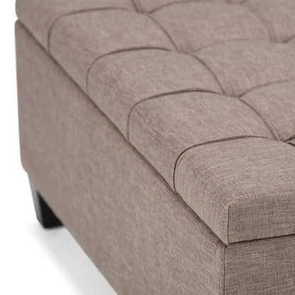 Harrison - Coffee Table Storage Ottoman - Fawn Brown