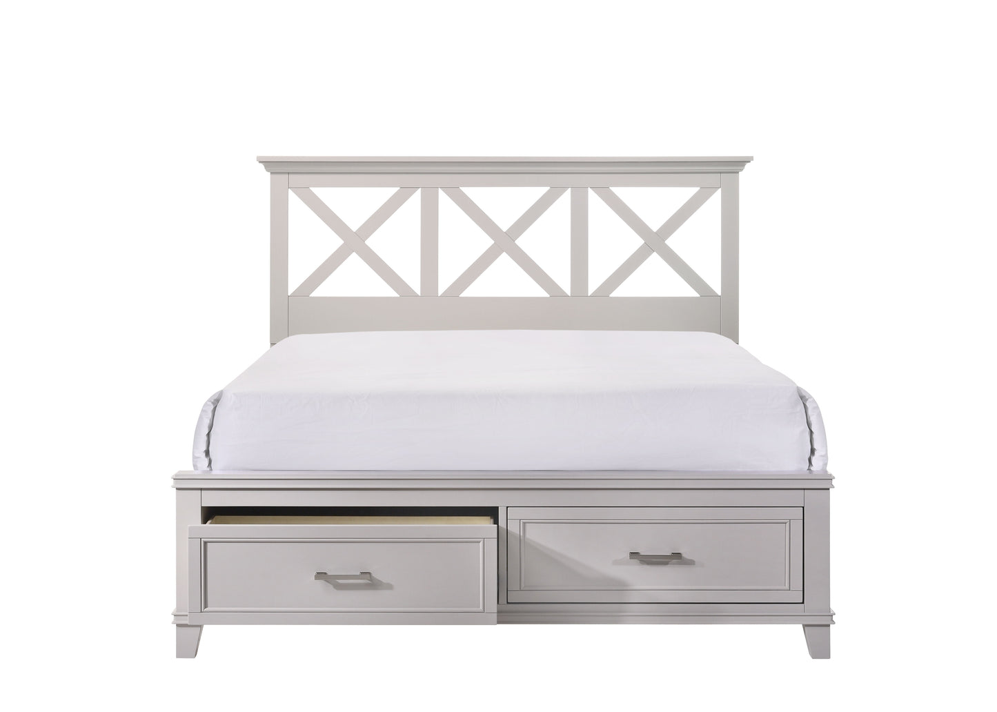 King X Storage Bed - Gray