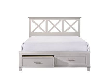King X Storage Bed - Gray