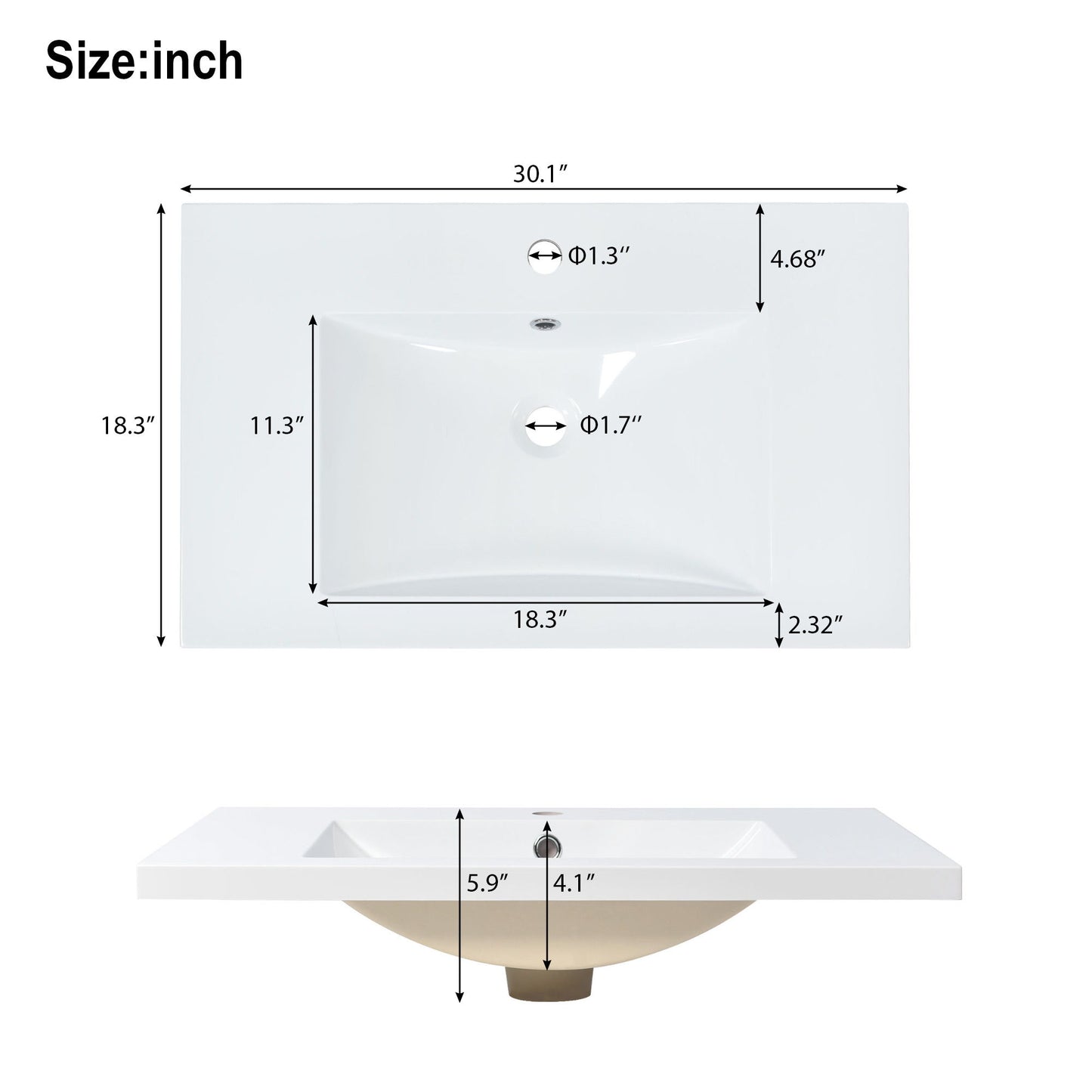 Bathroom Vanity Set With Sink, Combo Cabinet, Bathroom Storage Cabinet, Solid Wood Frame - Burly Wood