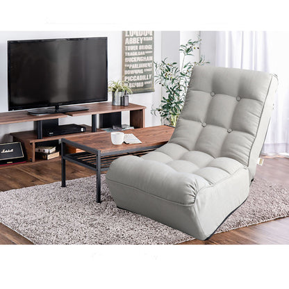 Single Sofa Reclining Japanese Chair Lazy Sofa Tatami Balcony Adjustable Chair - Gray
