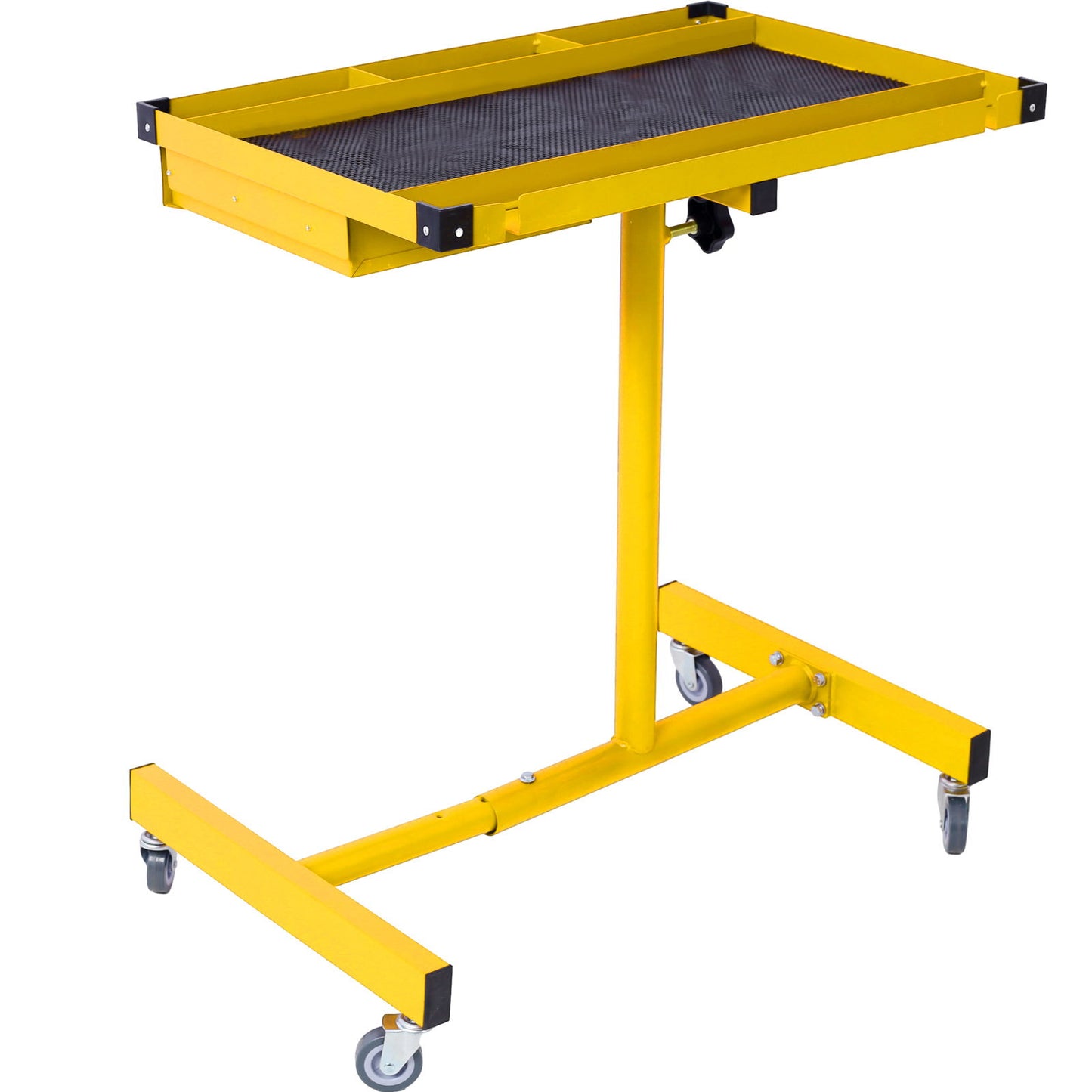 Adjustable Work Table With Drawer - Yellow / Black
