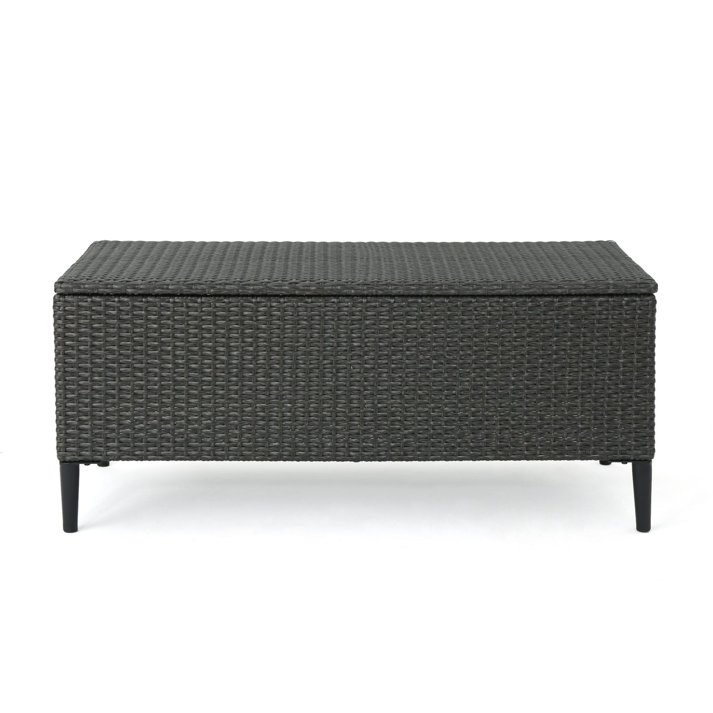 Rupert - Storage Unit Resin Wicker Outdoor Storage - Gray