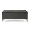 Rupert - Storage Unit Resin Wicker Outdoor Storage - Gray