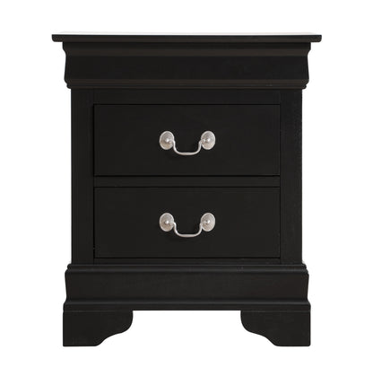 Louis Phillipe - Elegant Nightstand - Black